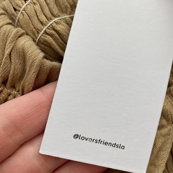 Lovers and Friends Vneck Ruched Nude Innika Summer Mini Dress XXS - Picture 7 of 16